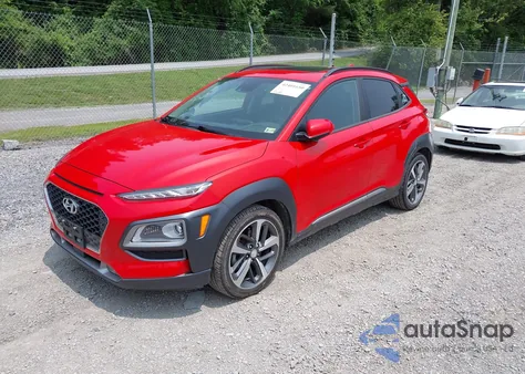 2020 Hyundai Kona Ultimate z USA, uszkodzony, nr VIN KM8K5CA55LU499473